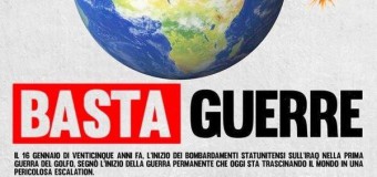 IL 16 GENNAIO 2016 MANIFESTIAMO CONTRO LA GUERRA